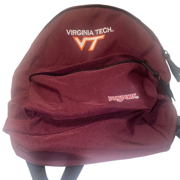 VIRGINIA Tech Hokies Janspirt Half pint burgundy mini backpack/purse VT - Picture 1 of 5